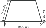 Лист нержавеющий  1,2х1000х2000 мм.  AISI 201 (12Х15Г9НД) холоднокатаный,  матовый