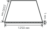 Лист нержавеющий  1х1250х2500 мм.  AISI 304 (08Х18Н10) холоднокатаный,  матовый
